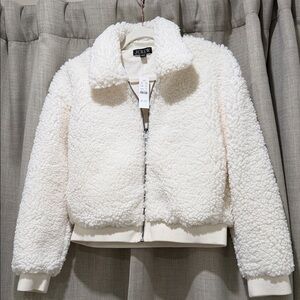 J. Crew Women's White Teddy Jacket